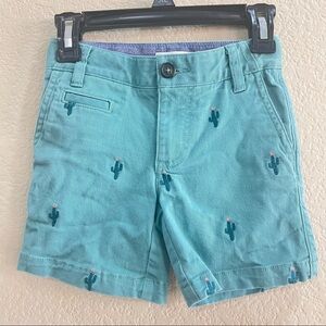 Mini Boden Boys Shorts With CACTUS 3Y NWOT